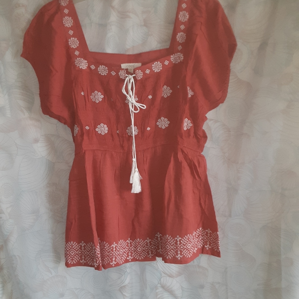 Boho Babydoll Blouse ODDY - Picture 9 of 9